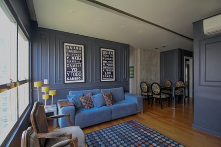 Sala de apartamento para alugar com 2 quartos, 70m² em Panamby, São Paulo