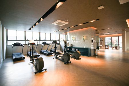 Studio para alugar com 41m², 1 quarto e sem vaga Studio para alugar com 41m², 1 quarto e sem vagaÁrea comum - Academia