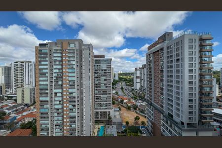 Vista da Sacada de kitnet/studio para alugar com 1 quarto, 26m² em Jardim das Acacias, São Paulo