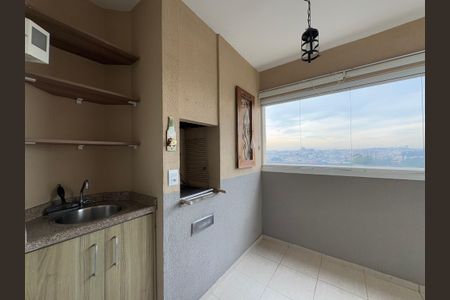 Varanda gourmet de apartamento à venda com 3 quartos, 76m² em Campestre, Santo André