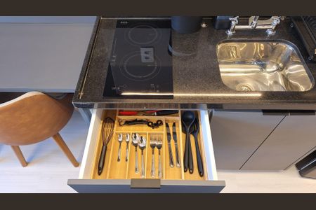 Studio à venda com 24m², 1 quarto e sem vagaCozinha