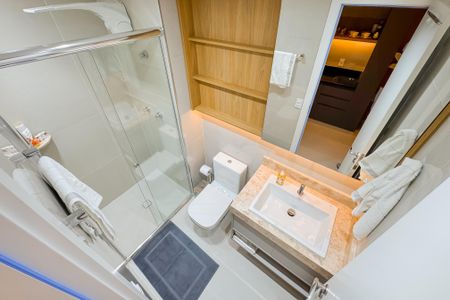 Studio à venda com 25m², 1 quarto e sem vaga Studio à venda com 25m², 1 quarto e sem vagaBanheiro