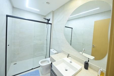Banheiro de apartamento para alugar com 1 quarto, 44m² em Setor Marista, Goiânia
