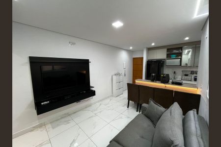 Sala de apartamento à venda com 2 quartos, 56m² em Vila Amabile Pezzolo, Santo André