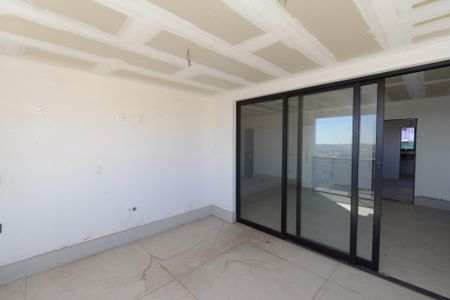 Varanda da Sala de apartamento à venda com 4 quartos, 155m² em Barreiro, Belo Horizonte