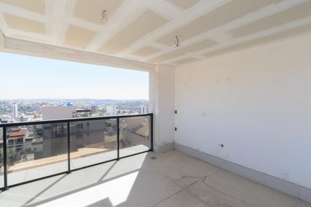 Varanda da Sala de apartamento à venda com 4 quartos, 155m² em Barreiro, Belo Horizonte