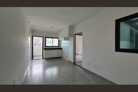 Sala de apartamento à venda com 2 quartos, 62m² em Vila Linda, Santo André