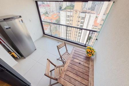 Studio para alugar com 27m², 1 quarto e sem vagaVaranda