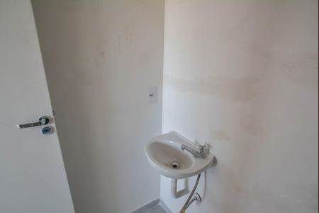 Banheiro da Suíte de apartamento à venda com 1 quarto, 36m² em Jardim Jamaica, Santo André