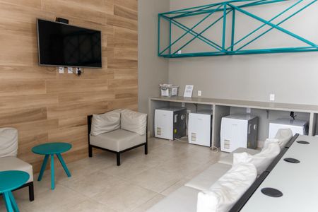 Studio à venda com 46m², 1 quarto e 1 vagaLavanderia