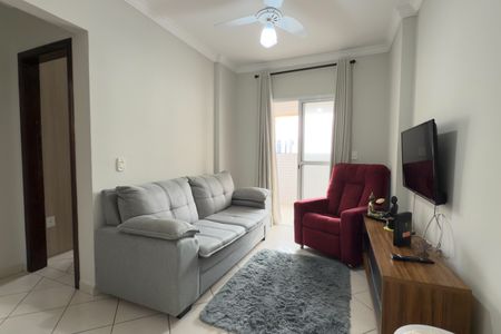 Sala de apartamento para alugar com 1 quarto, 45m² em Cidade Ocian, Praia Grande