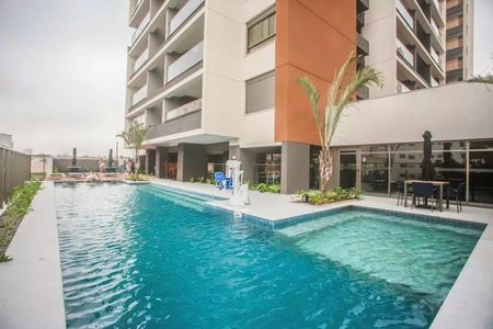 Área comum - Piscina de kitnet/studio para alugar com 1 quarto, 25m² em Vila Clementino, São Paulo