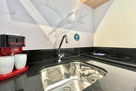 Cozinha de kitnet/studio para alugar com 1 quarto, 25m² em Vila Clementino, São Paulo