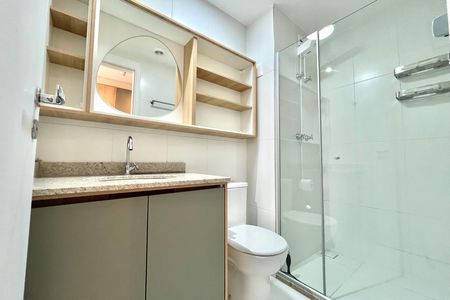 Studio para alugar com 25m², 1 quarto e sem vaga Studio para alugar com 25m², 1 quarto e sem vagaBanheiro