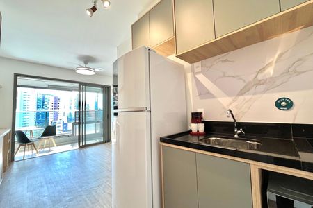 Cozinha de kitnet/studio para alugar com 1 quarto, 25m² em Vila Clementino, São Paulo