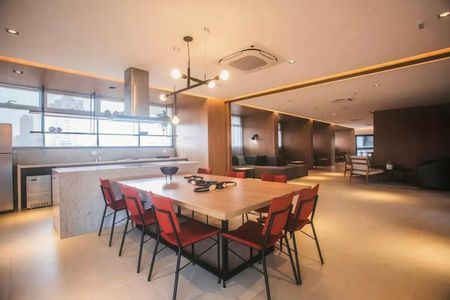 Studio para alugar com 25m², 1 quarto e sem vaga Studio para alugar com 25m², 1 quarto e sem vagaÁrea comum - Salão de festas