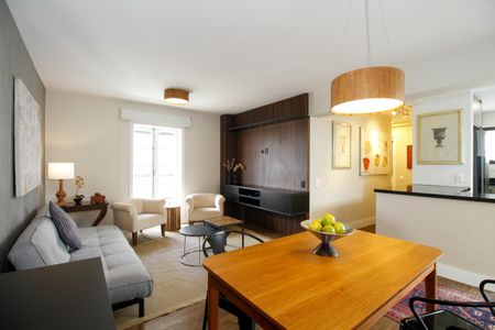 Sala de Estar e Jantar de apartamento para alugar com 2 quartos, 84m² em Jardim Paulista, São Paulo