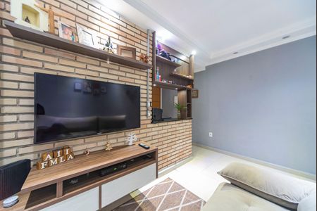 Sala de apartamento à venda com 2 quartos, 50m² em Vila Santo Alberto, Santo André