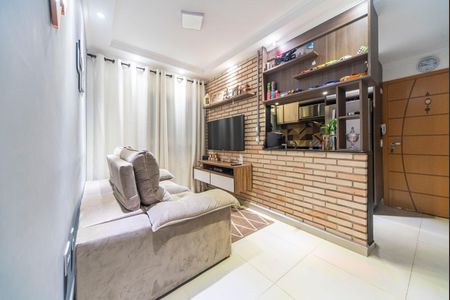 Sala de apartamento à venda com 2 quartos, 50m² em Vila Santo Alberto, Santo André