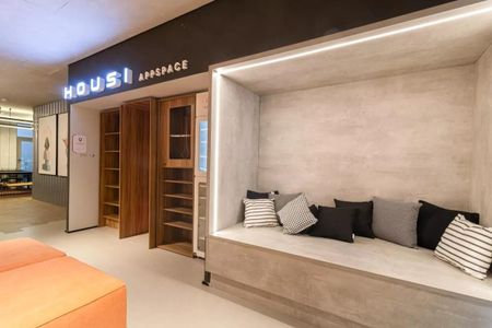 Área comum de kitnet/studio para alugar com 1 quarto, 30m² em Indianópolis, São Paulo