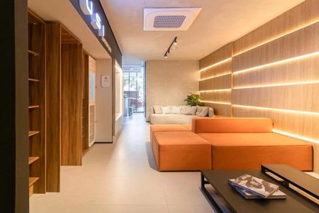 Área comum de kitnet/studio para alugar com 1 quarto, 30m² em Indianópolis, São Paulo