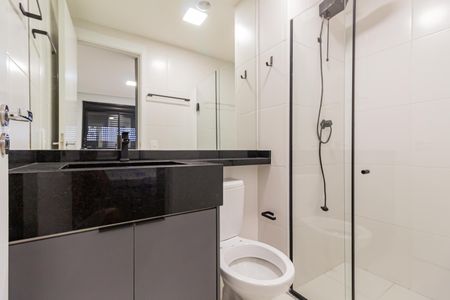 Apartamento para alugar com 25m², 1 quarto e sem vagaBanheiro da Suíte