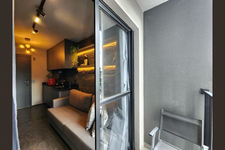 Studio à venda com 23m², 1 quarto e sem vagaVaranda