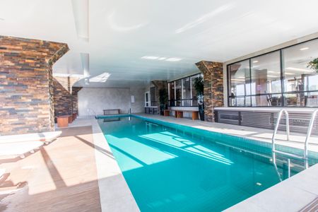 Studio à venda com 45m², 1 quarto e 1 vagaPiscina