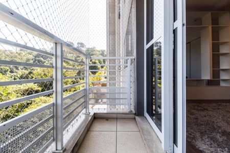 Varanda da Sala de kitnet/studio à venda com 1 quarto, 45m² em Tamboré, Santana de Parnaíba