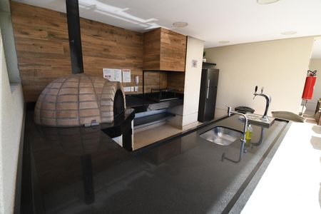 Área comum - Churrasqueira de kitnet/studio à venda com 1 quarto, 49m² em Centro, Campinas