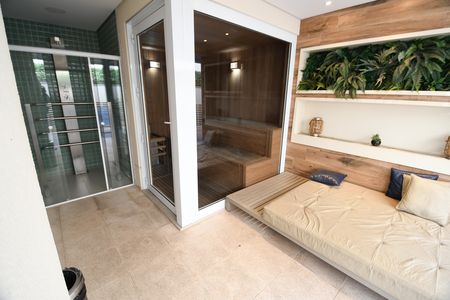 Studio à venda com 49m², 1 quarto e 1 vagaSauna