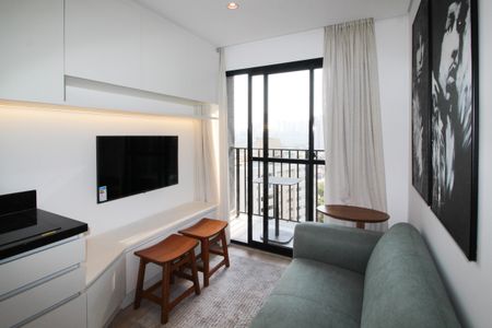 Sala de apartamento para alugar com 1 quarto, 29m² em Vila Olímpia, São Paulo