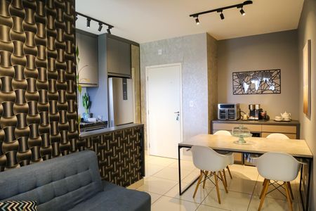 Sala de apartamento para alugar com 2 quartos, 52m² em Village Terras de Indaiá, Indaiatuba