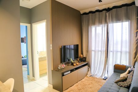 Sala de apartamento para alugar com 2 quartos, 52m² em Village Terras de Indaiá, Indaiatuba
