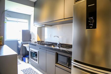 Cozinha de apartamento para alugar com 2 quartos, 52m² em Village Terras de Indaiá, Indaiatuba