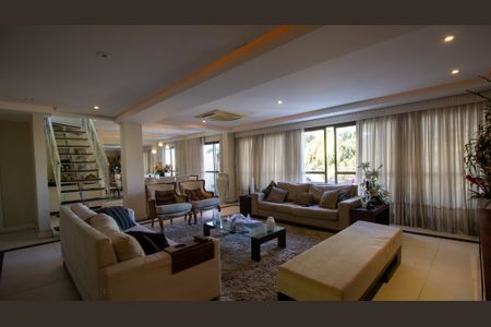 Sala de apartamento à venda com 4 quartos, 340m² em Recreio dos Bandeirantes, Rio de Janeiro