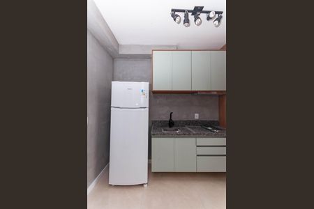 Studio à venda com 27m², 1 quarto e sem vagaCozinha Americana