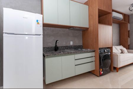 Studio à venda com 27m², 1 quarto e sem vagaCozinha Americana