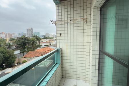 Varanda da Sala de apartamento para alugar com 2 quartos, 80m² em C Forte, Praia Grande