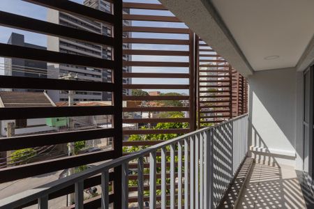 Varanda da Sala de apartamento à venda com 1 quarto, 46m² em Jardim das Acacias, São Paulo