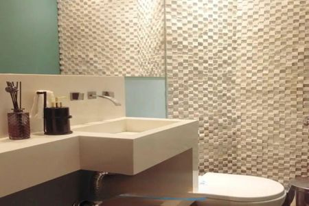 Banheiro de apartamento à venda com 3 quartos, 145m² em Santa Paula, São Caetano do Sul