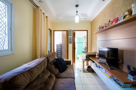 Sala de apartamento à venda com 2 quartos, 76m² em Vila Junqueira, Santo André