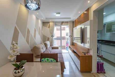 Sala de apartamento à venda com 2 quartos, 55m² em Campanário, Diadema