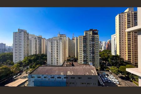 Varanda vista de apartamento à venda com 2 quartos, 52m² em Cidade Monções, São Paulo