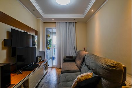 Sala de apartamento à venda com 3 quartos, 84m² em Vila Valparaíso, Santo André