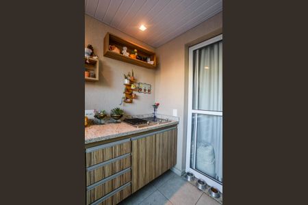 Varanda da Sala de apartamento à venda com 3 quartos, 84m² em Vila Valparaíso, Santo André