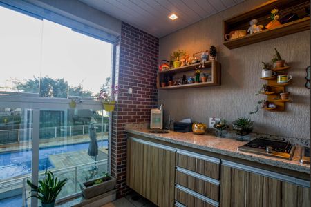 Varanda da Sala de apartamento à venda com 3 quartos, 84m² em Vila Valparaíso, Santo André