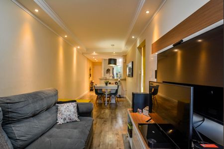 Sala de apartamento à venda com 3 quartos, 84m² em Vila Valparaíso, Santo André