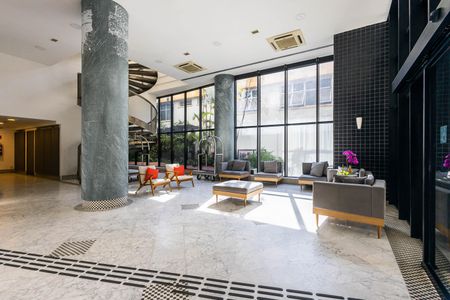 Hall social de kitnet/studio para alugar com 1 quarto, 32m² em Jardins, São Paulo