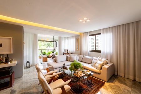 Sala de apartamento à venda com 4 quartos, 184m² em Sion, Belo Horizonte